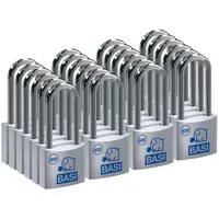 Basi - Vorhangschloss - SET - 24x VHS 630H - 40 mm - Gleichschließend - Bügelhöhe - 40 mm - inkl. 2 Schlüssel pro Schloss - Aluminiumgehäuse