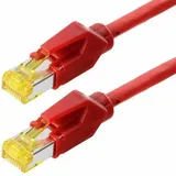 TecLines Tecline S/FTP Cat6A - 1m - RJ-45 - S/FTP (S-STP) - Rot