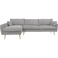 Hti-Living Ecksofa Antonius Webstoff Grau links