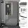 Set One by Musterring Standvitrine Reno 92 x 42 x 193 cm Grau