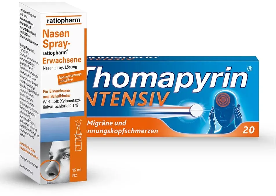 Preisvergleich Produktbild Thomapyrin INTENSIV + Nasensp ratio Erw 1 Set