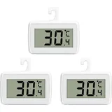 Thermometer, Digitales Kühlschrank-/gefrierschrankthermometer Mit Lcd-anzeige, Aufstellungsmöglichkeiten: Hängend, Stehend – 3 Stück