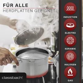 classbach Topf-Set 7-tlg. Kochtopf + Kochtopf + Kochtopf + Kochtopf + Kochtopf + Kochtopf + Kochtopf