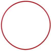 HOOPOMANIA Hula Hoop Rohling 16mm [70cm - rot] einfarbiger Kunststoffring aus HDPE