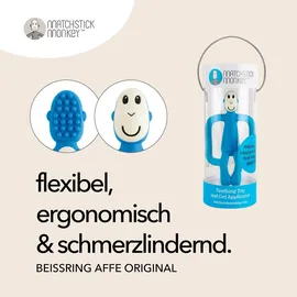 MATCHSTICK MONKEY Beißring Affe Blau