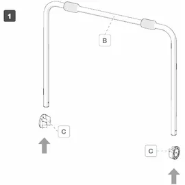 Bluecraft Deichsel Fahrradträger für 2 Fahrräder