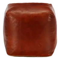 VidaXL Pouf Hellbraun 40 x 40 x 40 cm