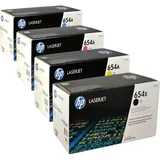 HP 4 HP Toner CF330X-CF333A 654X 654A Multipack K C M Y 4-farbig