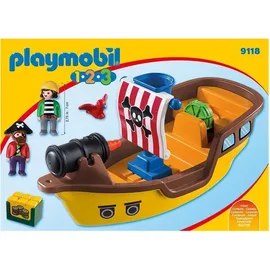 Playmobil 1.2.3 Piratenschiff 9118