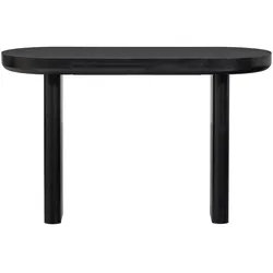 Schreibtisch Konsolentisch in ovaler Form - Schwarz