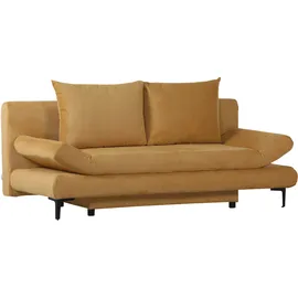 GUTMANN FACTORY Schlafcouch Polyester 2-Sitzer Gelb