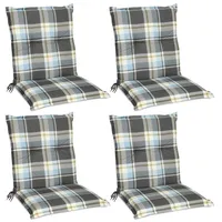 Beautissu 4er Set Niedriglehner Auflage Sunny BK Niederlehner 100x50x6cm