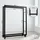 deluke Kaminholzregal Metall 25 x 100 x 125 cm Schwarz