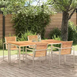 vidaXL Esstisch Gartentisch 180 x 90 x 75 cm Teak/Braun
