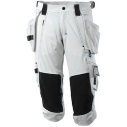 Mascot Dreiviertel-Hose, Hängetaschen, Stretchs Dreiviertel-Hose Größe C47, weiss