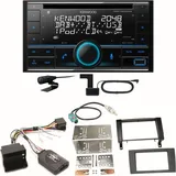 Kenwood DPX-7300DAB Bluetooth DAB Einbauset für Mercedes SLK R171 ab 2008