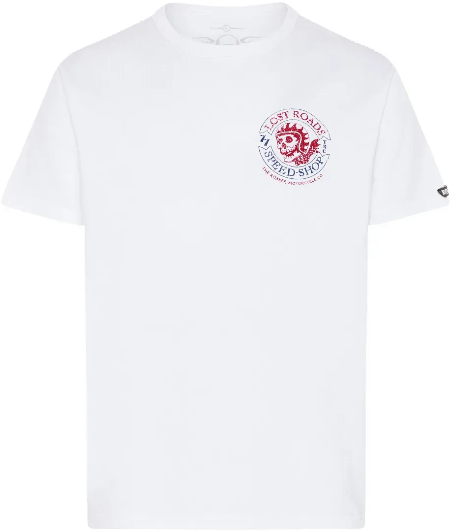 Rokker Speed Shop T-shirt, wit, 2XL