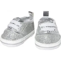 HELESS 1471 Puppen-Glitzer-Sneakers, silber, Grösse 30-34 cm