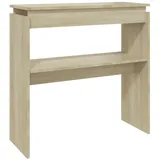 vidaXL Konsolentisch Sonoma-Eiche 80x30x80 cm Holzwerkstoff