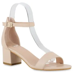 Damen Klassische Sandaletten in Apricot