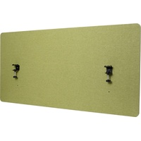 MCW Akustik-Tischtrennwand MCW-G75, Büro-Sichtschutz Schreibtisch Pinnwand, doppelwandig Stoff/Textil ~ 60x120cm grün