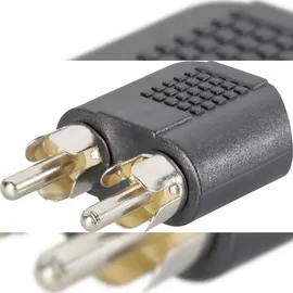 SpeaKa Professional Cinch / Klinke Audio Y-Adapter 2x Cinch-Stecker - 1x Klinkenbuchse 0,04m (7869756)