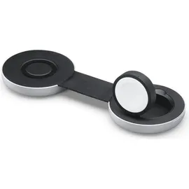 Twelve South ButterFly 2-in-1 MagSafe Ladegerät – Laden von iPhone, und Apple Watch, gleichzeitig – Dient als Displayständer – Rei... - Grau