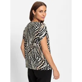 Lady WITT WEIDEN Print-Shirt in elfenbein-schwarz-bedruckt | Gr.: 50