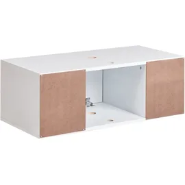 Beliani Waschbeckenunterschrank 80 x 28 x 40 cm Weiß