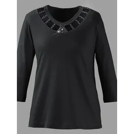 Lady 3/4-Arm-Shirt Schwarz 38