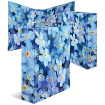 Herma Ordner Blue Flowers Motivordner 7,0 cm DIN A4