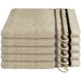 Waschhandschuh 5 x 16 x 22 cm beige