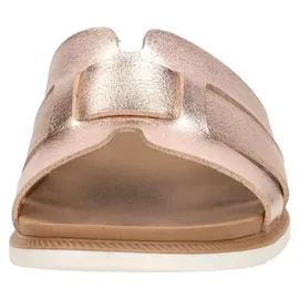 SKECHERS Damen Desert Kiss Low Peak Look Schiebe-Sandalen, Rosegold Duraleather, 38 EU