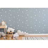 A.S. Création Kindertapete Stern Motiv 53 cm x 10 m grau