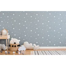 A.S. Création Kindertapete Stern Motiv 53 cm x 10 m grau
