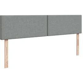 vidaXL Boxspringbett 180 x 200 cm Hellgrau