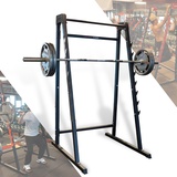 ZERRO Squat Rack Multifunktional Langhantelständer Kniebeugenständer mit 8-Stufen Hakenleiste bis 160kg Hantelablage Langhantel Halter