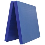 Grevinga Klappbare Turnmatte RG 35 – 200 x 100 x 8 cm - BLAU - Made in Germany - Faltbare Gymnastikmatte für Fitness, Sport und Gymnastik, Rutschfest und Platzsparend, Weichbodenmatte