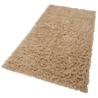 Böing Carpet Wollteppich »Flokati 1500 g«, rechteckig, Handweb Teppich, Uni-Farben, reine Wolle, handgewebt 248629-4 sand 60 mm,