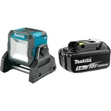 Makita ML003G LED-Baustrahler 18V-40V max. & 197280-8 Akku-BL1850B Li 18V 5Ah