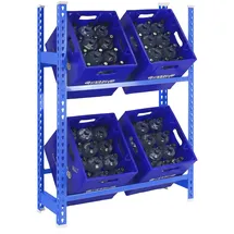 simonclick Simonrack Kit Simonbottle 2 Metallregal 1000x800x300 Mm - Blue - One Size