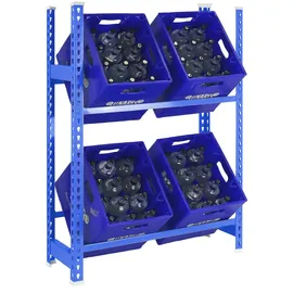 simonclick Simonrack Kit Simonbottle 2 Metallregal 1000x800x300 Mm - Blue - One Size