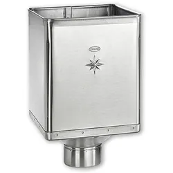 Design-Wasserfangkasten Grömo, Aluminium, verschiedene Größen (Ausführung: Ø 80mm)