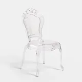 BISCOTTINI INTERNATIONAL ART TRADING Biscottini Polycarbonat-Stühle – Outdoor-Stuhl – Plastikstuhl für Küche und Esszimmer – Moderne Sessel – Schlafzimmersessel 53x50x97,5 cm