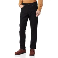 Wrangler Herren Red Kabel Regular Jeans, Black Rinse, 38W / 34L EU