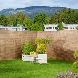 WINDHAGER Sichtschutzzaunmatten Raffia 1,5 x 3 m braun