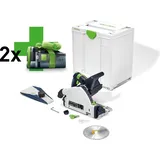 Festool Tauchsäge TSC 55 KEB-Basic-5,2 inkl. 2 x 5,2 Ah + Systainer SYS 3 M 437 ohne Ladegerät