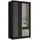 masseno Schwebetürenschrank NELVIA 120 x 216 x 61 cm Schwarz