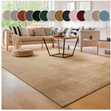 Paco Home Cadiz 630 Kurzflorteppich 200 x 280 cm dunkelbeige