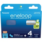 Panasonic eneloop (Gen 5) Micro AAA NiMH 800mAh, 4er-Pack mit Schutzbox (BK-4MCDEC/4BE)